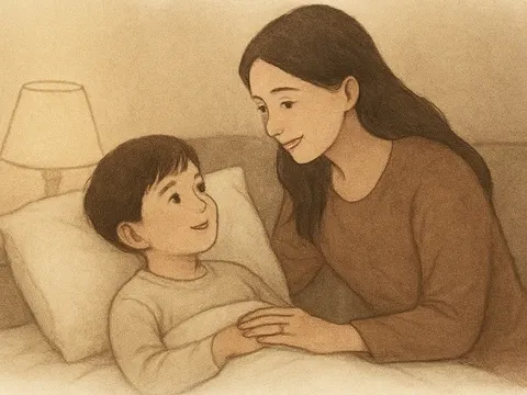 Khi những câu hỏi nhỏ gieo mầm yêu thương: 10 phút trước giấc ngủ của con