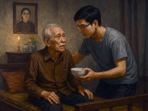 Ông Cự “goá con”